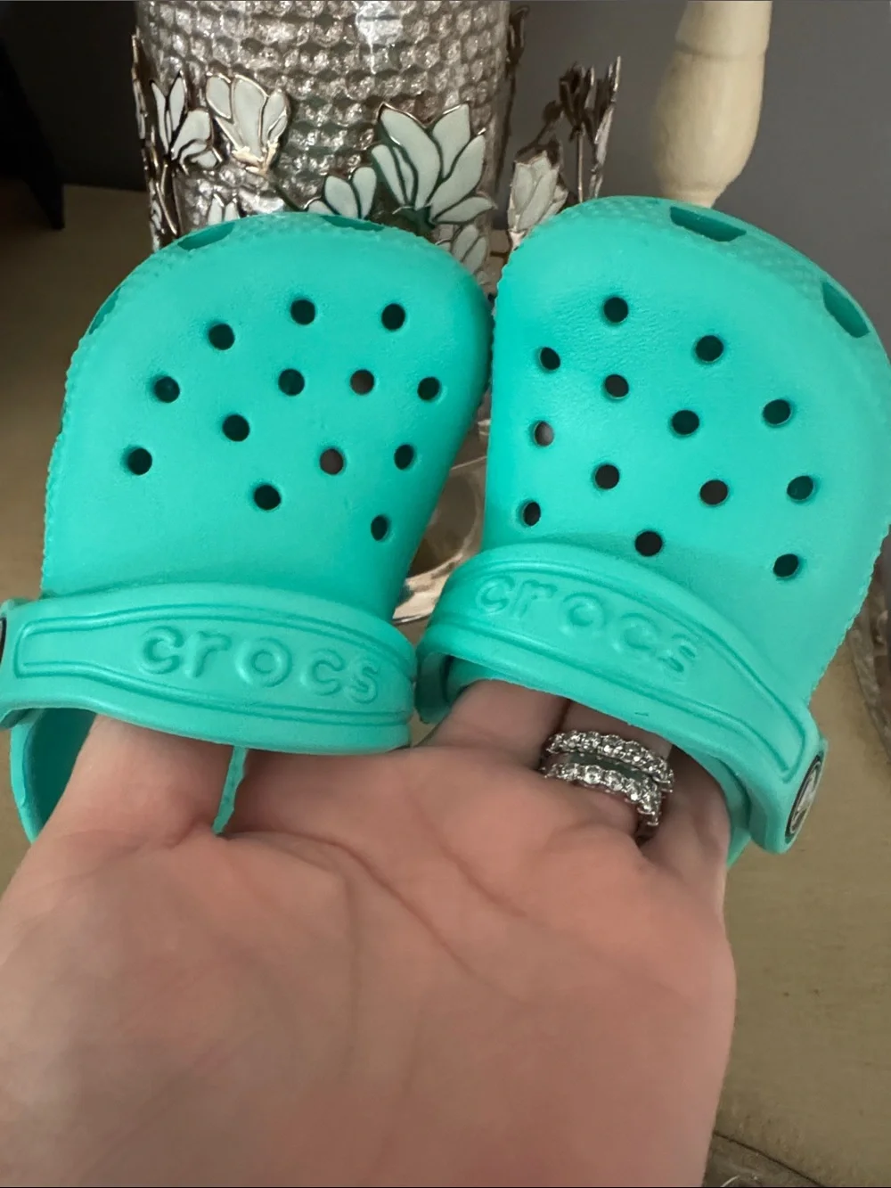 CROCS Kids Clog in Bright Teal